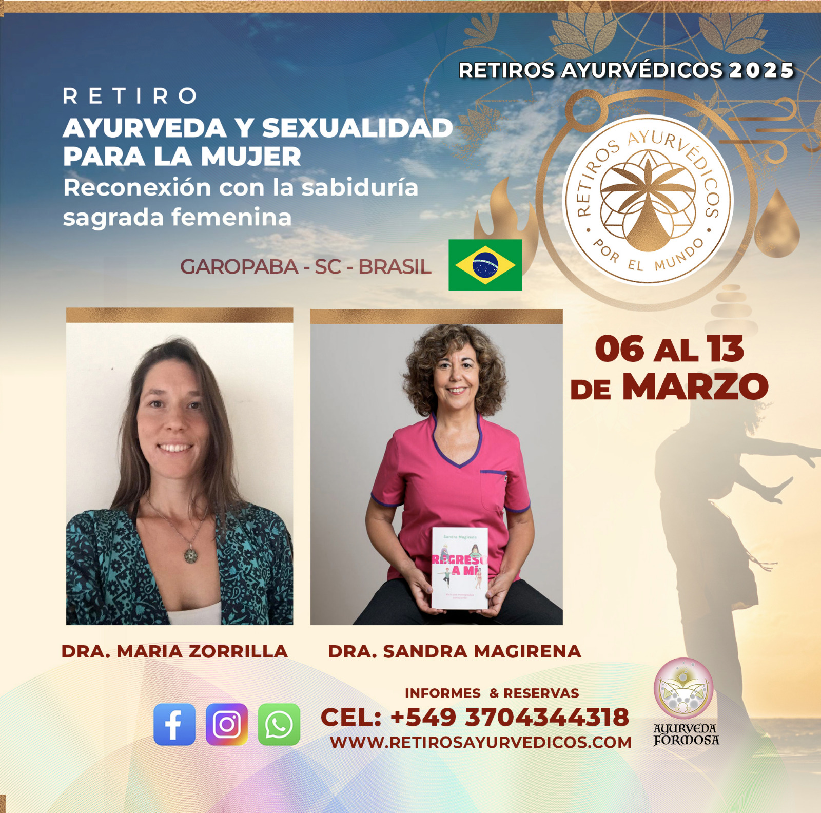 Retiro Ayurveda y Sexualidad para la Mujer – Marzo 2025